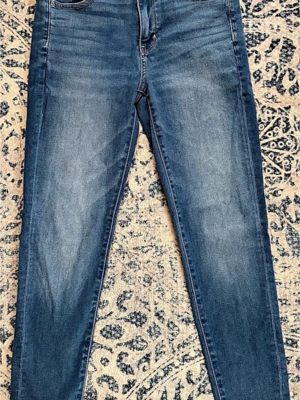 American Eagle Next Level Stretch Straight Leg Jeans Blue Waist 8